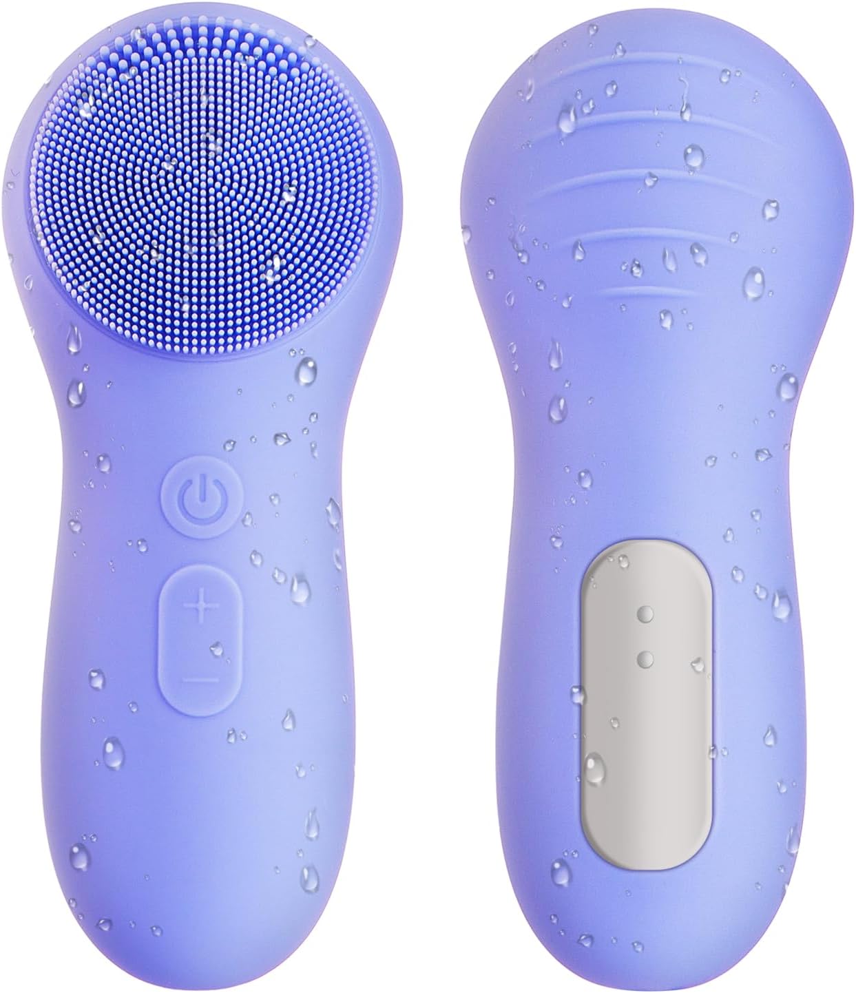 SSGP Facial Cleansing Brush, 2-in-1 Silicone Electric Exfoliating Face Wash, IPX7 Waterproof Vibration Rechargeable, Massage, Adjustable, Face, Neck, Purple SSGP Facial Cleansing Brush, 2-in-1 Silicone Electric Exfoliating Face Wash, IPX7 Waterproof Vibration Rechargeable, Massage, Adjustable, Face, Neck, Purple