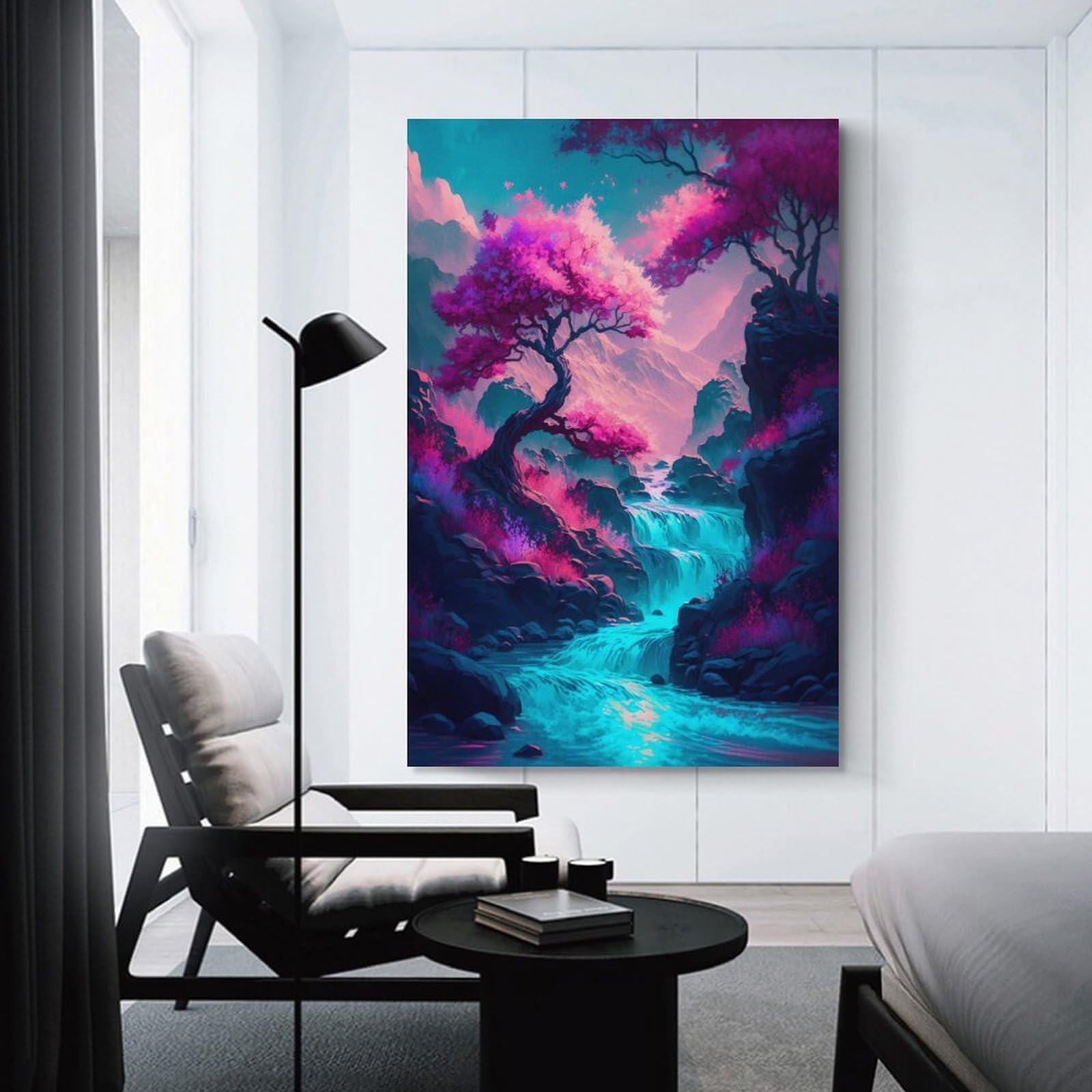 Junmoney Unframe-Fantasy Nature Japan 06 Canvas Wall Decor Fantasy Nature Japan 06, 12X18inch(30X45cm), For Flats, Guest Rooms Or Compact Rooms, Wall Decor With Flexible Room Appeal
