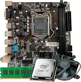 Kit Processador i7 3770 + Placa Mãe H61 DDR3 HDMI VGA USB + Memoria 16GB DDR3 + Cooler