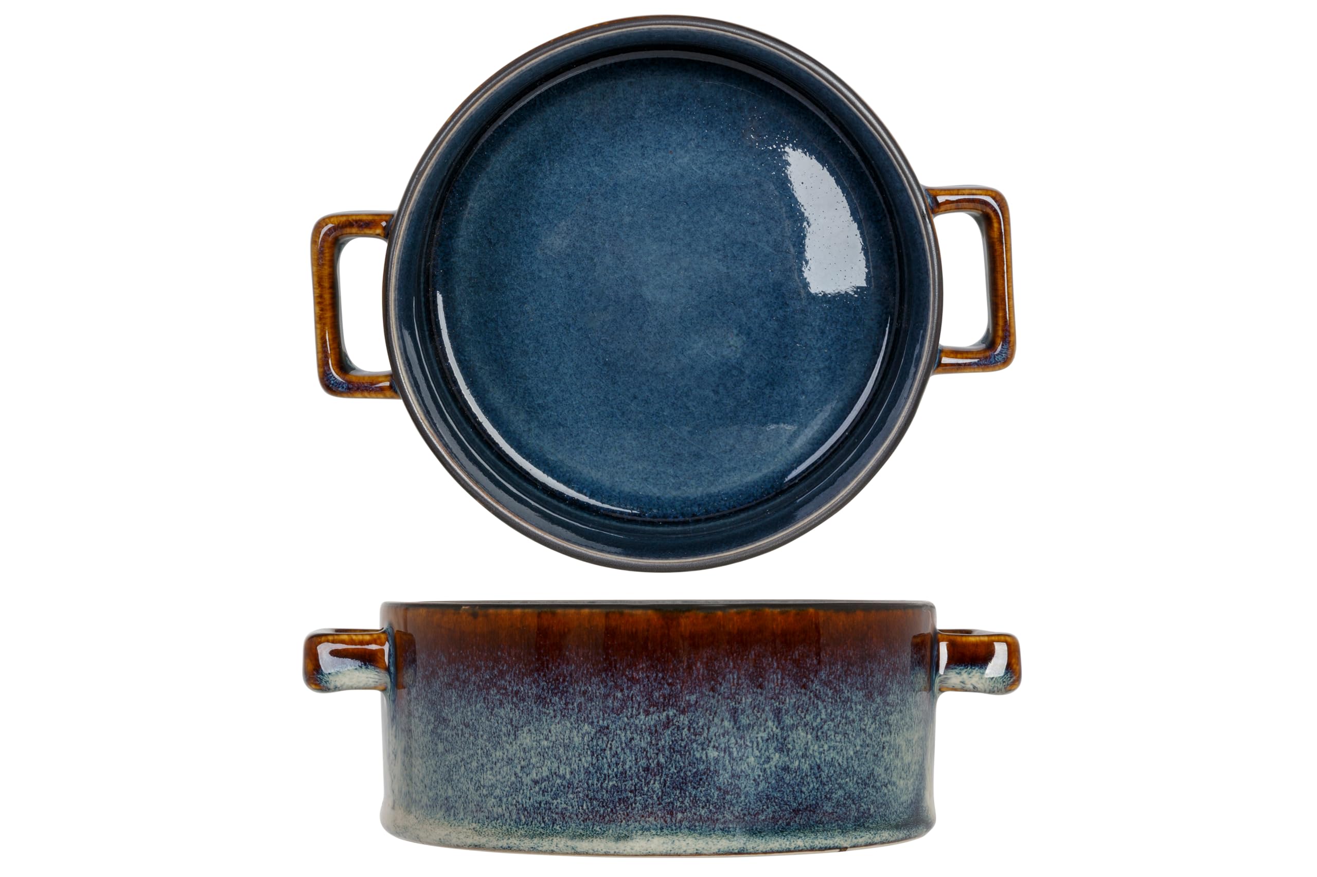 Cosy & Trendy Quintana Porcelain Soup Bowls, Blue, 45 cl - Set of 4
