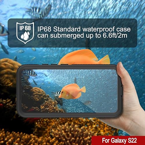 Miniatura 3 de Punkcase Funda impermeable para Galaxy S22 Ultimato Series Slim Fit Certificado IP68 A prueba de golpes A prueba de suciedad a prueba de nieve Funda