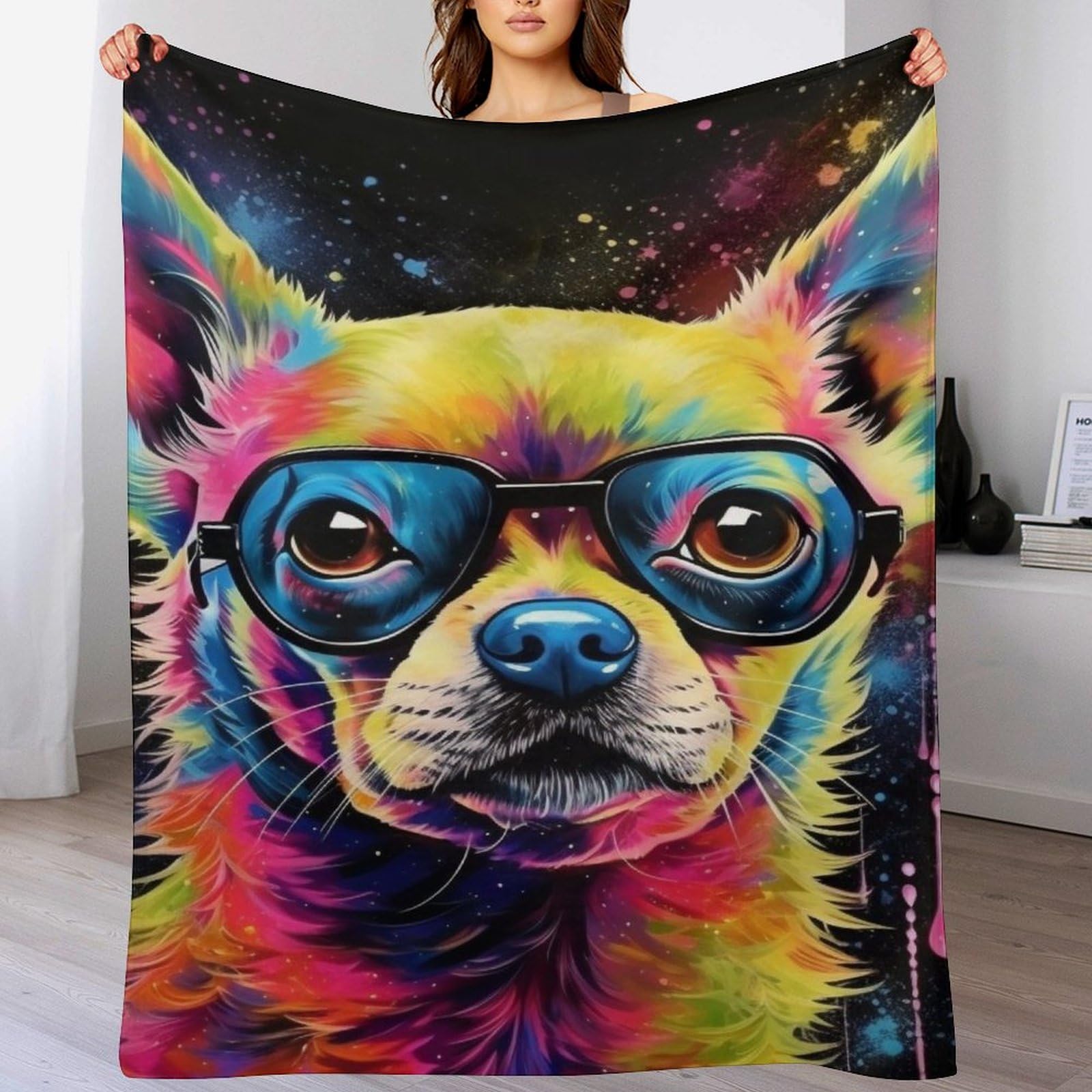 Manta suave para sofá donde tu perro descansará plácidamente las tardes de invierno