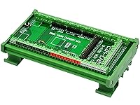 Vista 2 de Electronics-Salon módulo adaptador de terminal de tornillos en bloque, para montaje en riel DIN, para Arduino MEGA-2560 R3.