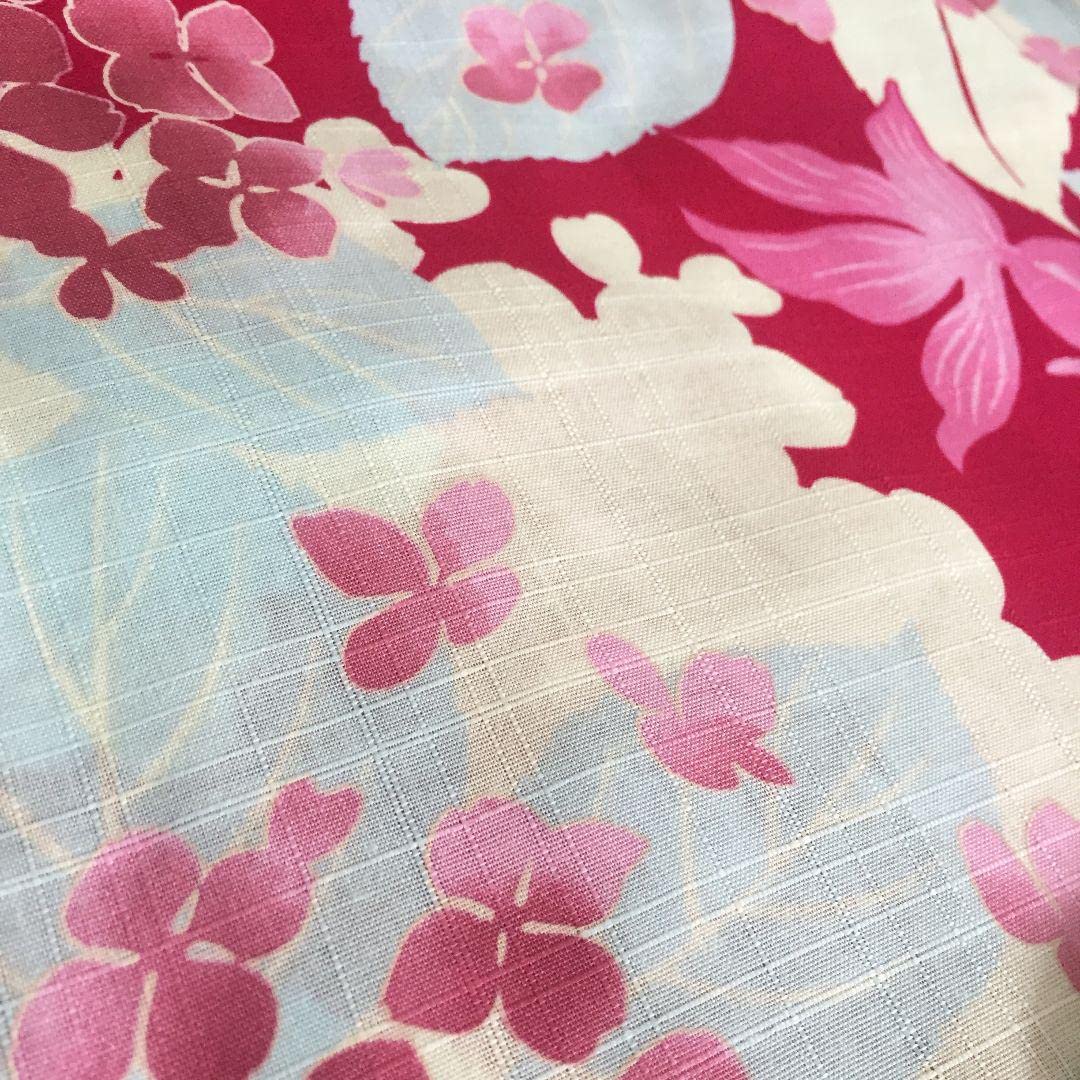 Amazon | 残少ウスミズ 夕立に紅魚大人ゆかた 浴衣セット 3点セット