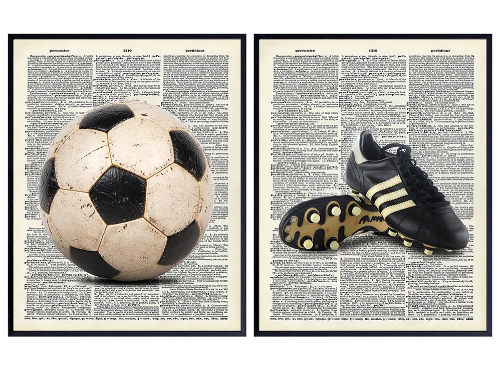 soccer. デモCD Sandal Art Amazon.com: Vintage Soccer Ball and Shoes Upcycled