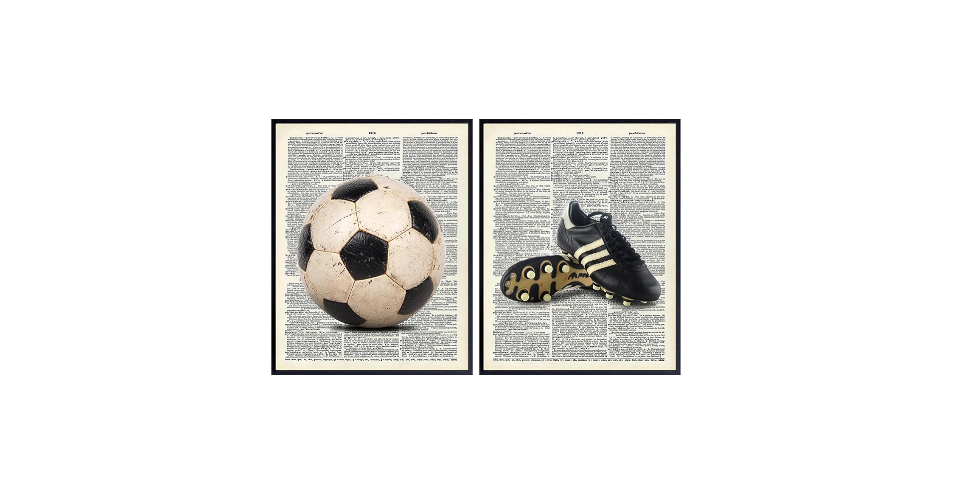 soccer. デモCD Sandal Art Amazon.com: Vintage Soccer Ball and Shoes Upcycled