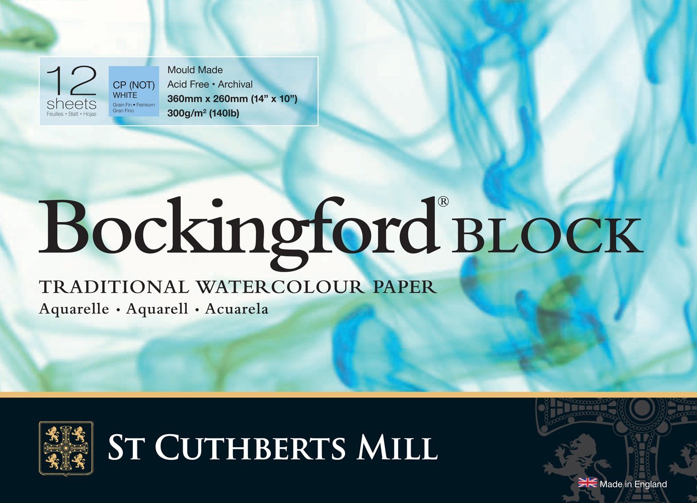 Bockingford Natural White 300Gsm Block 14" X 10" (26 X 36Cm) Not