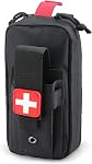 LIVANS Tactical MOLLE Medical Pouch, EMT First Aid Pouch IFAK Trauma Kit Everyday Carry Survival Bag Include Cross Patch