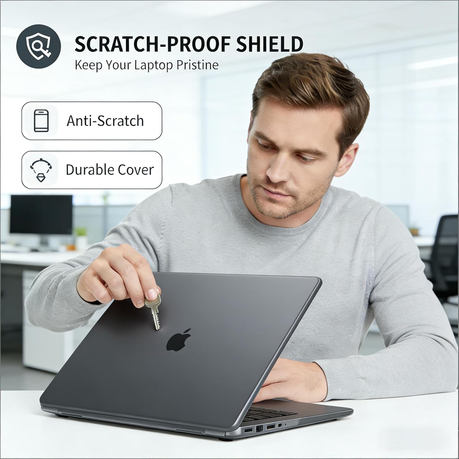 Se7enline for MacBook Neo Case 13 Inch 2026 with A18 Pro Chip Model A3404, Hard Shell with Keyboard Cover, Lightweight Scratch & Fingerprint Resistant for Travel Office Daily Use, Matte Black