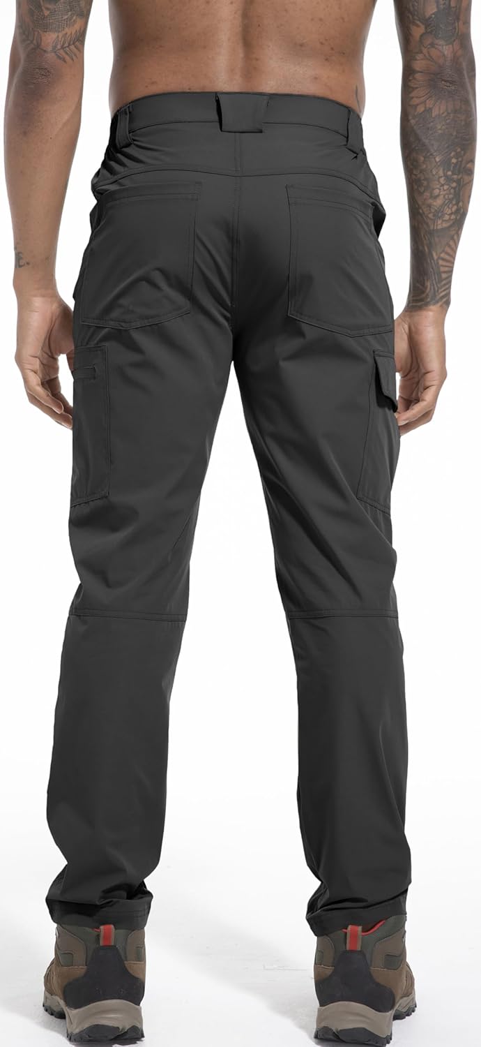 Men's Lightweight Hiking Pants Quick Dry Water Resistant Stretch Outdoor Travel Climbing Fishing Work Cargo Pants - Image 3