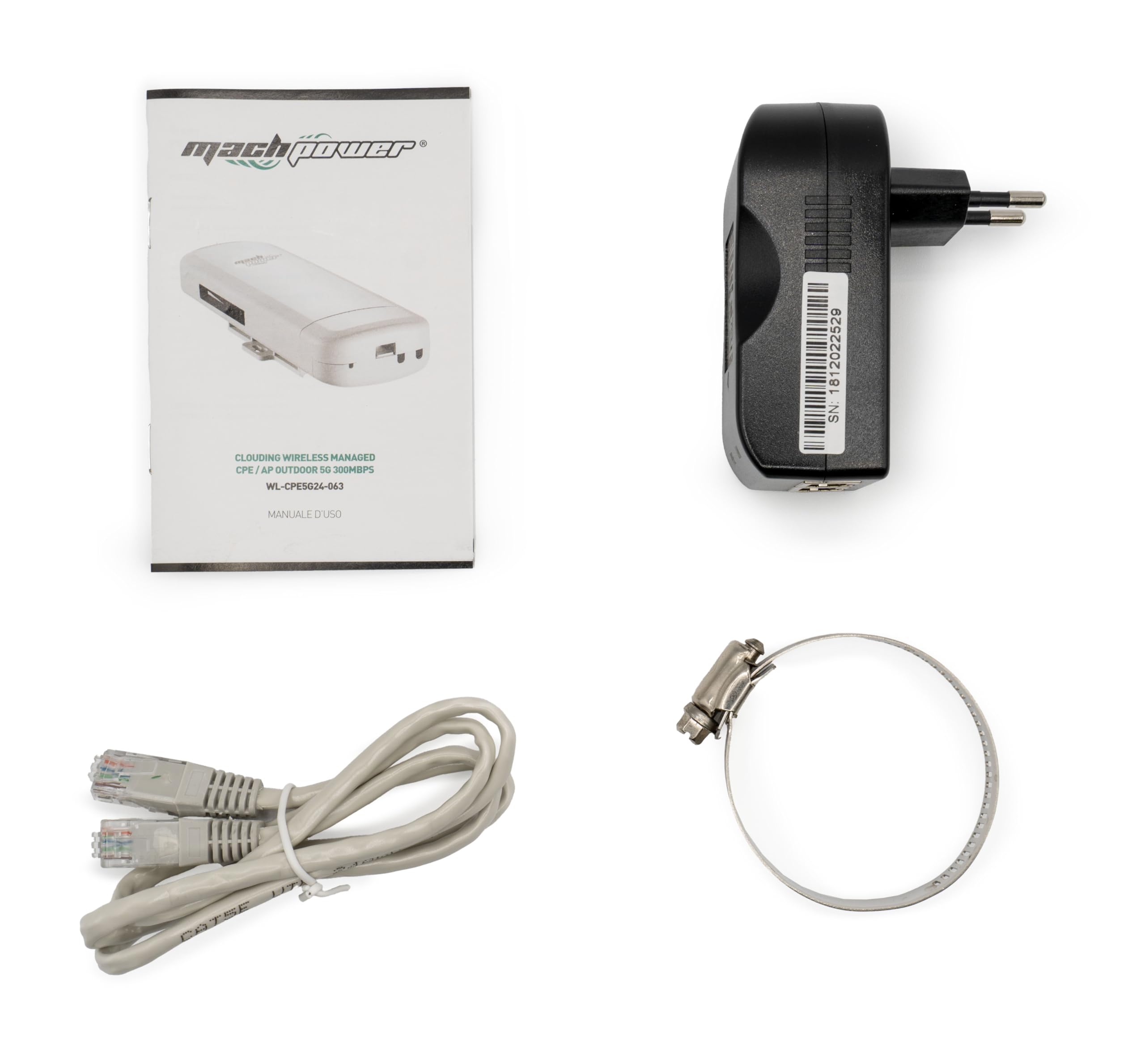 Antenna Wireless per Ponti Radio Oltre 2km 5,8GHz 300Mbps 15dBi 30dBm PTP/PTMP PoE 24V da Esterno