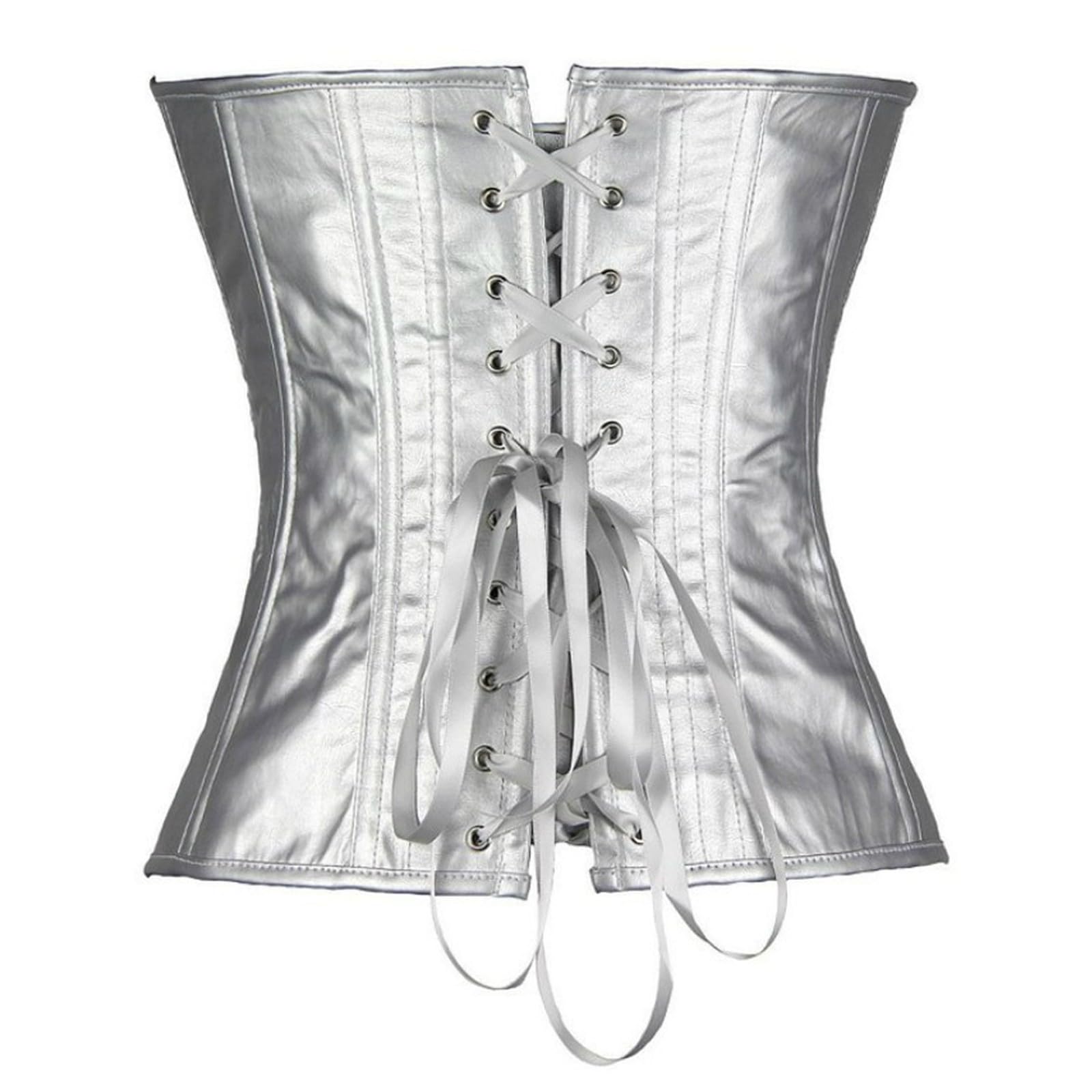 Genérico Vestido Corsé Cremallera Tirantes Ajustables Estilo Occidental Modelador Cintura Faja Reductora