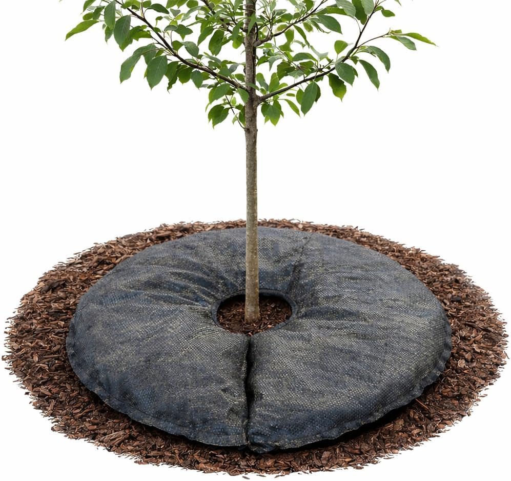 SteadySpring(R) Smart 30+Day Watering Mat Auto Refills with Rain for Tomato Plants, Peppers, Veggies, Perennials, Annuals in 1-2 Gallon Containers or with a 7 in to 10 in Root Ball (24)