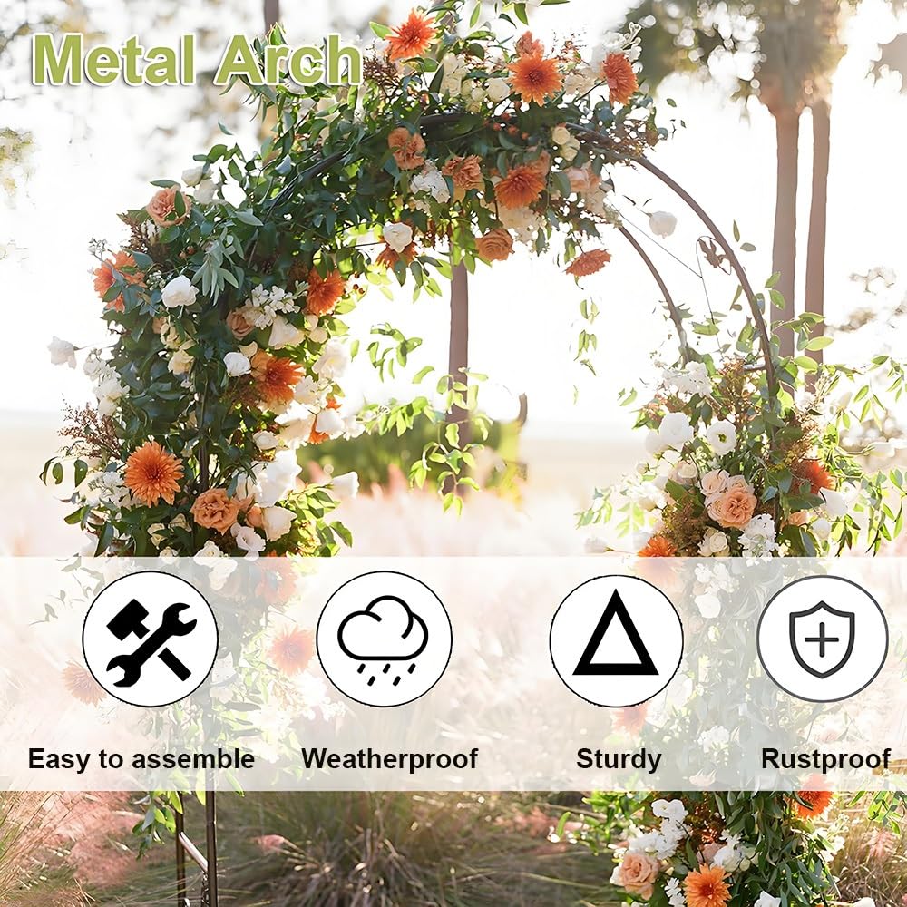 Rose Prieel Tuin Pergola Boog Roestvast Metalen Trellis Prieel Klimplant Wijnstokken boog bruiloft Decoratie Bogen Extra Breed Zwart, B200* 230 cm