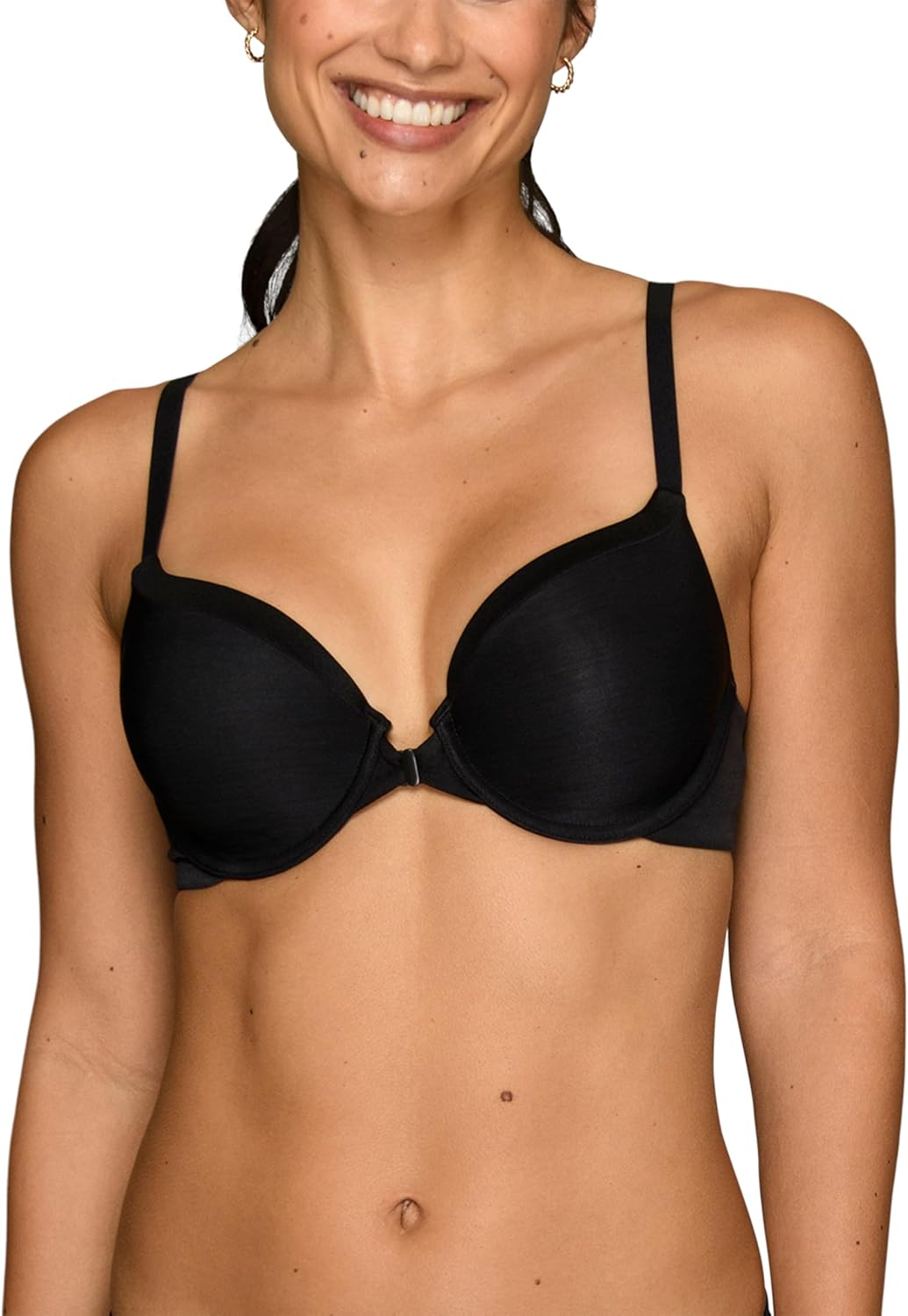 Vanity Fair Women's Illumination Front Closure Bra, 3-Way Convertible Straps, Lightly Lined Cups up to DD