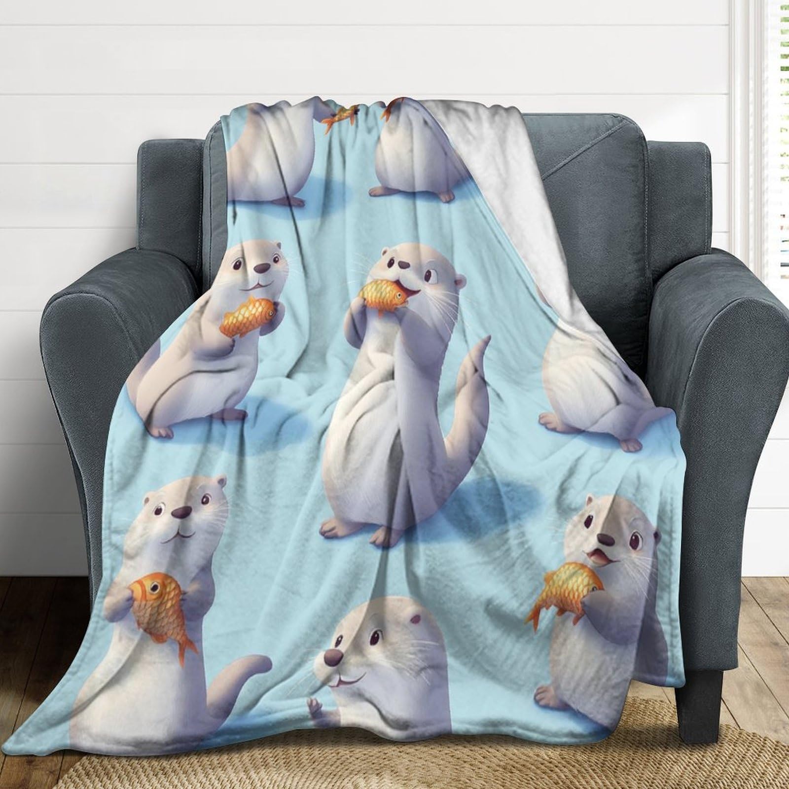 Couverture en flanelle imprimée idéale pour vos soirées cocooning sur le canapé du salon