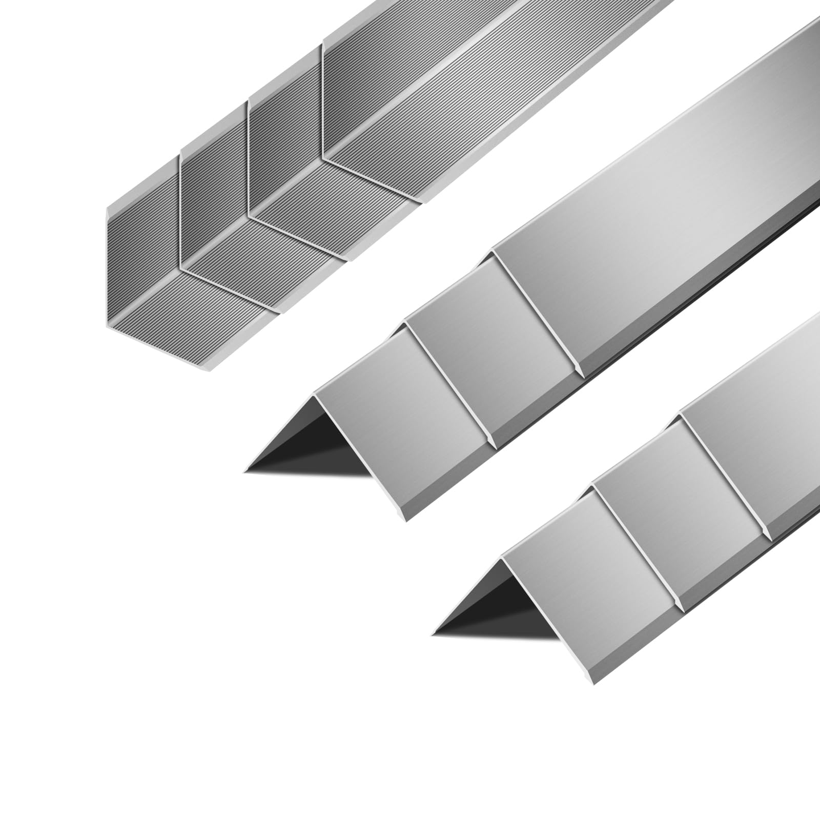 10pcs Metal Aluminum Steel Corner Guards 48” Metal Wall Corner Protector Guard for Walls (1.2 x 1.2 x 48 inch)