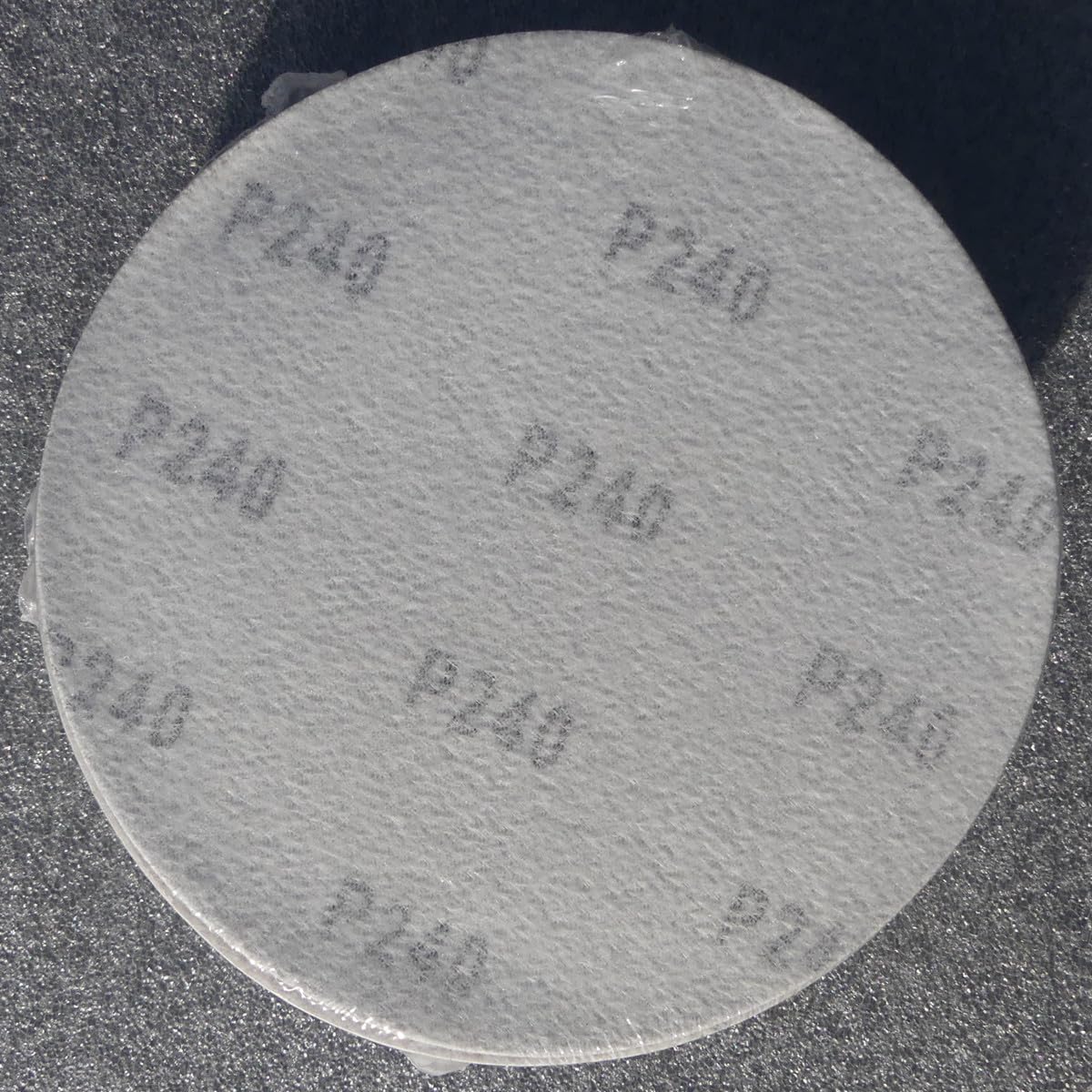 25 unidades de discos abrasivos de 150 mm de diámetro, sin agujeros, grano P240, lijadora excéntrica, lijadora de cuello largo de Bohrfux