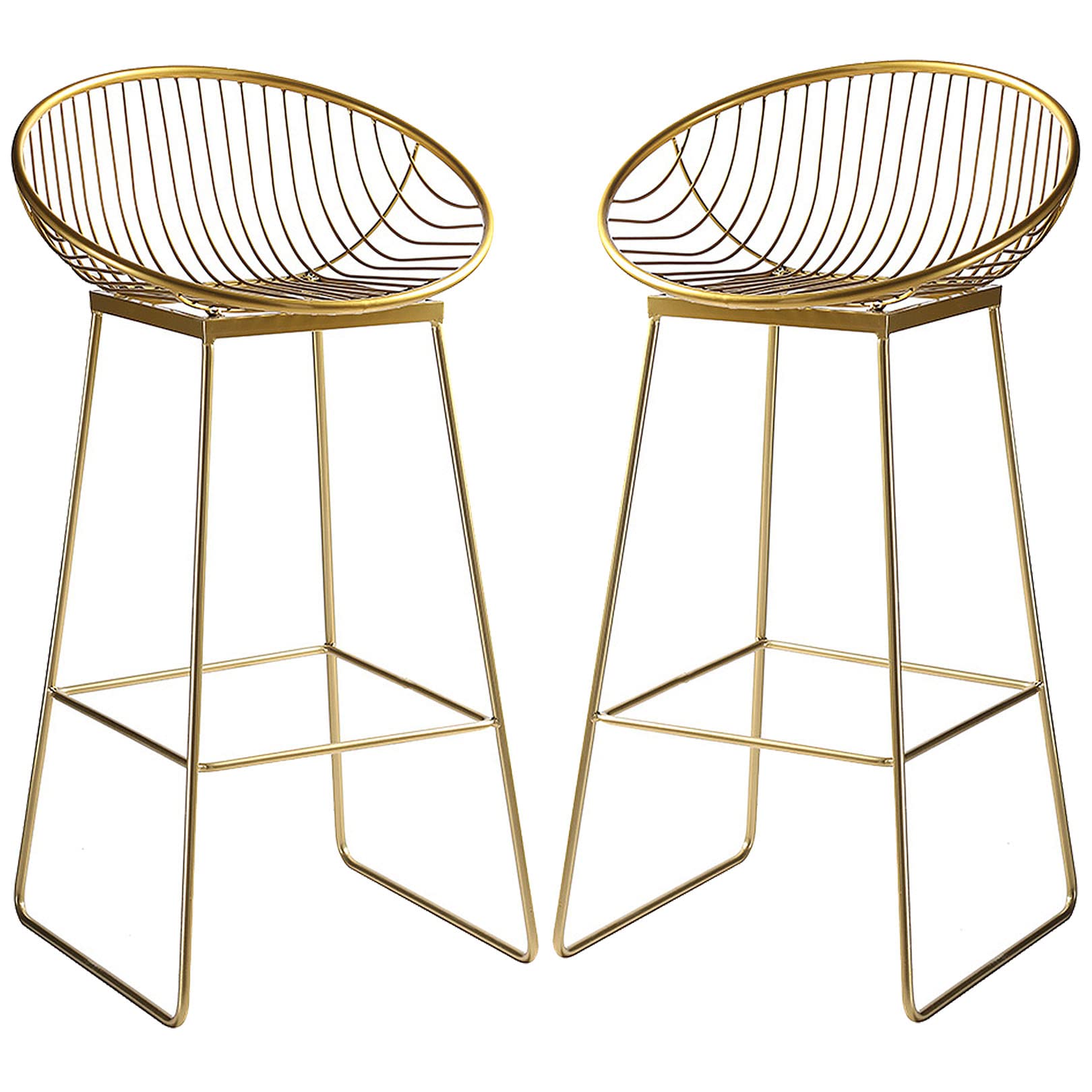 Tabourets de bar chaises de bar de 26 30 pouces de hauteur avec dossier et pieds en métal cuisine