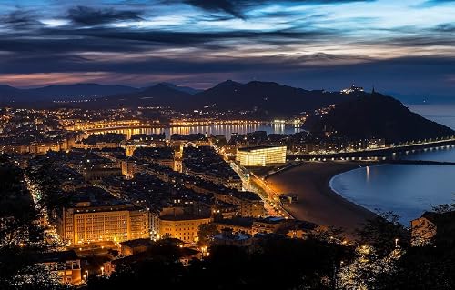 LHJOYSP Juegos ni?a 8 a?os mas vendidos Puzzle 1000 Piezas City Bay San Sebastian, España 75x50cm