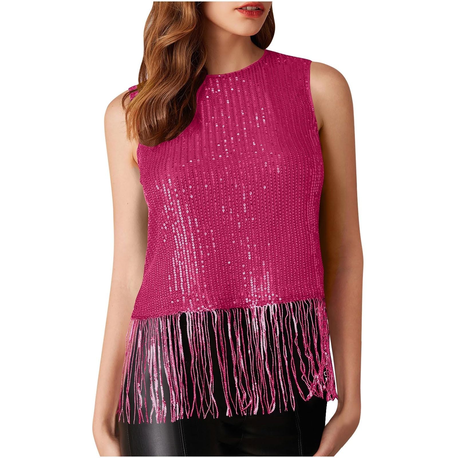Camicia da Donna Senza Maniche con Scollo Rotondo - Canotta Estiva con