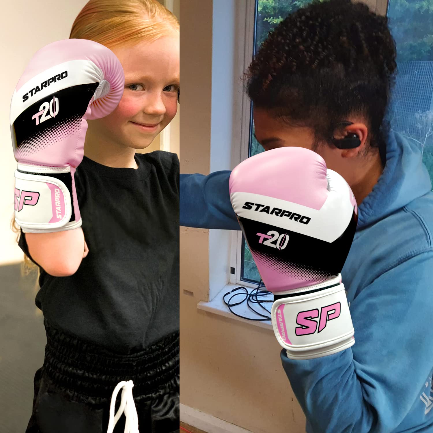 Starpro Kids Boxing Gloves for Bag Training, Sparring, Junior Boxing Gloves for Boys & Girls 4oz, 6oz - Image 4