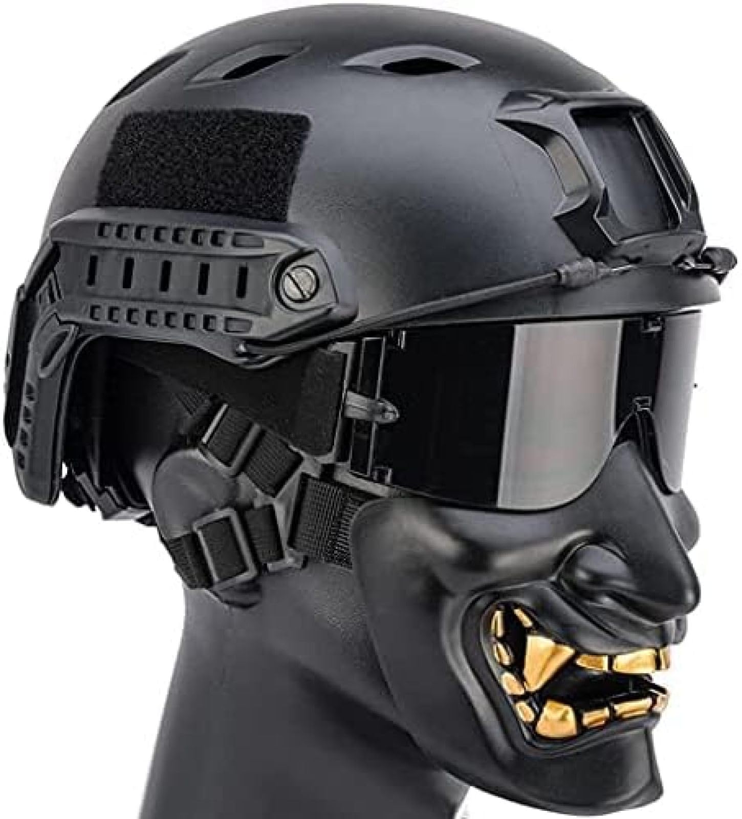 Amazon.co.jp: 戦術エアガンフルフェイス保護ヘルメットサムライ