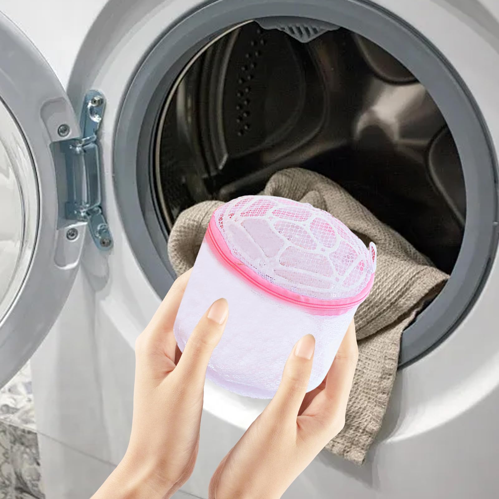 Borsa A Rete Per Lavaggio Reggiseni, Con Staffa 3D, Tessuto Fine, Per Lavatrice E Asciugatrice, Gialla, Taglia Per Coppe A-C