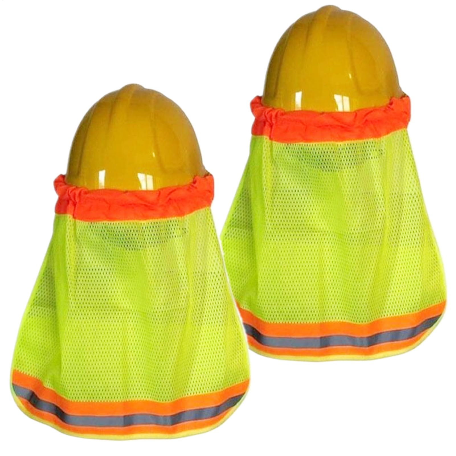 Visera Protectora para Casco,2 Unidades Visera Y Cuello Solar para Casco | Cubre Nuca Ajustable con Franja Reflectante Accesorio para Ciclismo Unisex