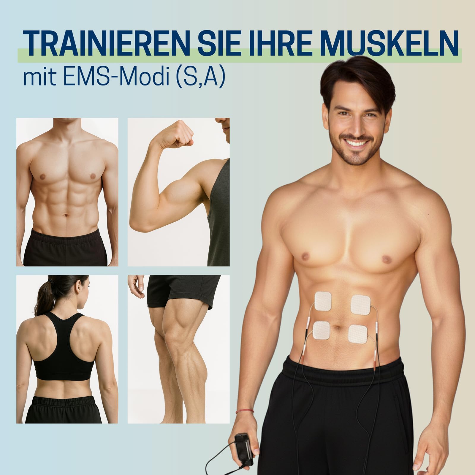 Med-Fit 3 TENS Gerät Schmerztherapie & EMS Muskelstimulator 2 Kanal - Medizinprodukt Klasse IIa Reizstromgerät für Rückenschmerzen, Ischias, Arthrose, Nacken, Schulter & Muskelaufbau