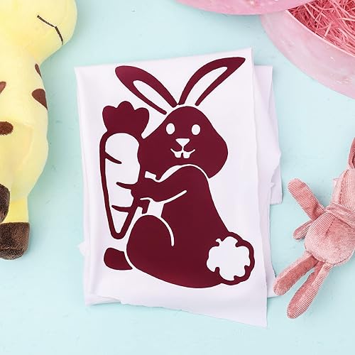 Miniatura 5 de GIRAFVINYL Rollo de vinilo de transferencia de calor, vinilo HTV  12 x 20 pies para planchar en camisetas, vinilo de prensa de calor para diseños de