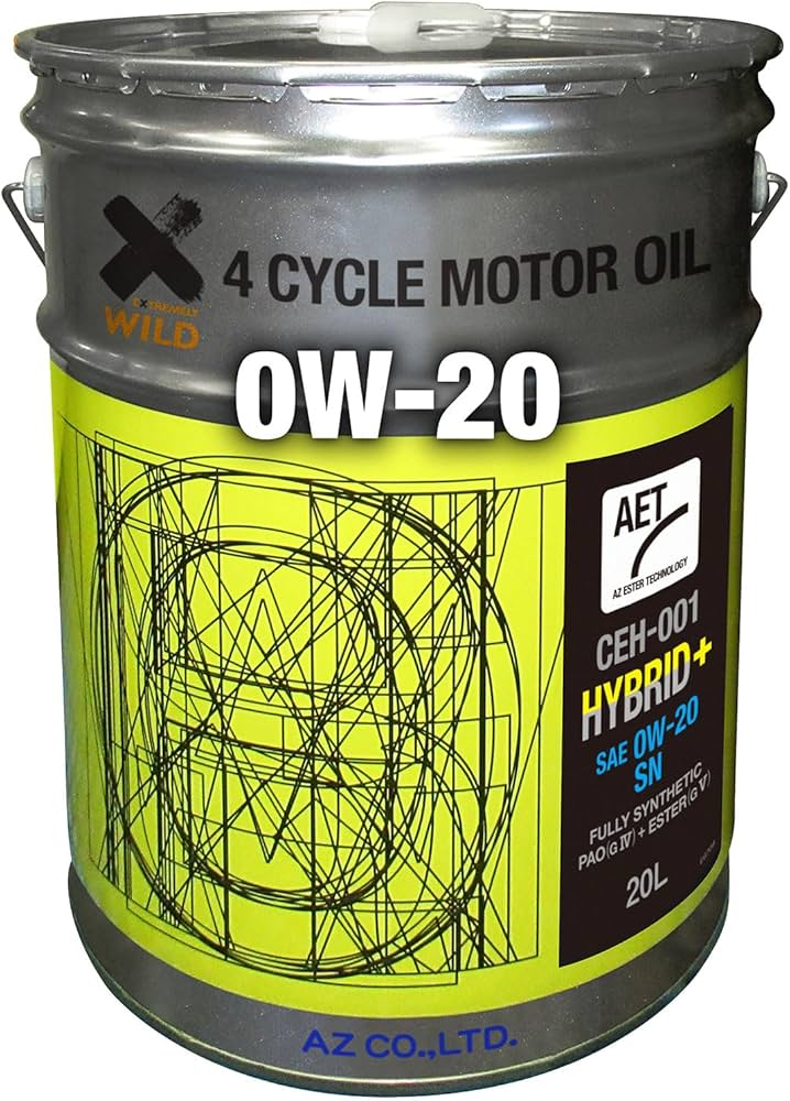 Amazon | AZ(エーゼット) 車用 エンジンオイル 20L 0W-20 SN 100%化学 Amazon | AZ(エーゼット) 車用 エンジンオイル 20L 0W-20 SN 100%化学