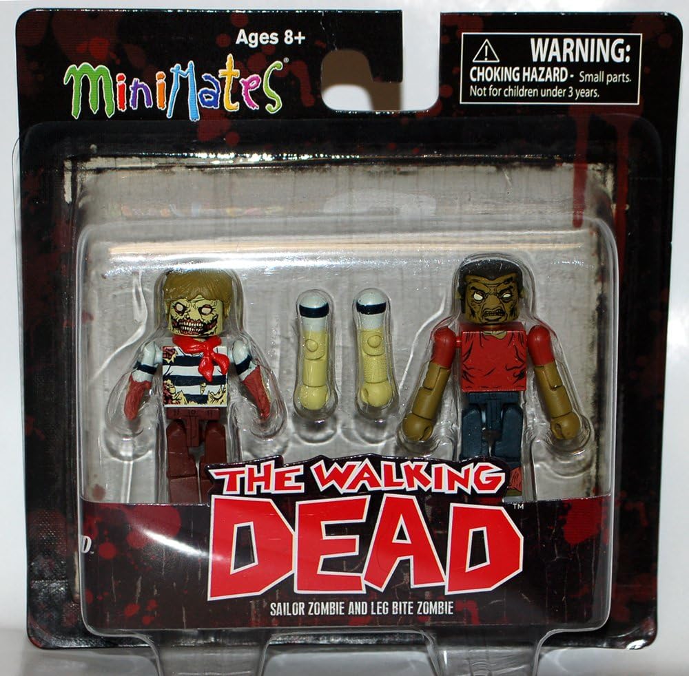 Walking Dead Minimates 2-Pack - Sailor Zombie and Leg Bite Zombie