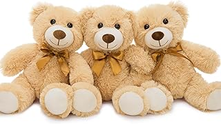 MorisMos 3Pcs Teddy Bears Bulk Baby Shower, 14inch Cute Teddy Bear Stuff...