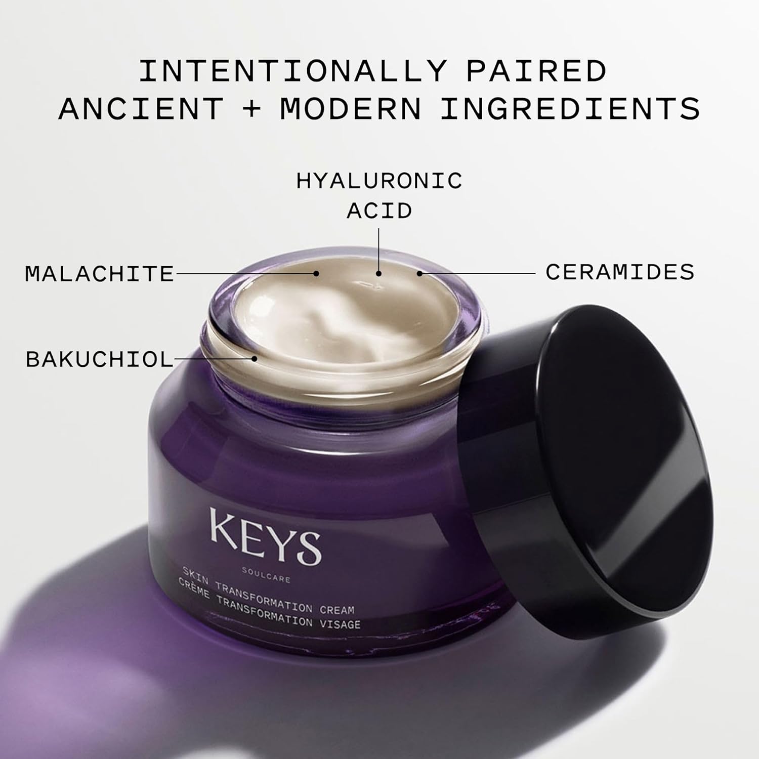 Keys Soulcare Skin Transformation Cream, Fragrance-Free, Lightweight Daily Moisturizer Hydrates & Plumps Dry Skin with Ceramides & Hyaluronic Acid - Image 2