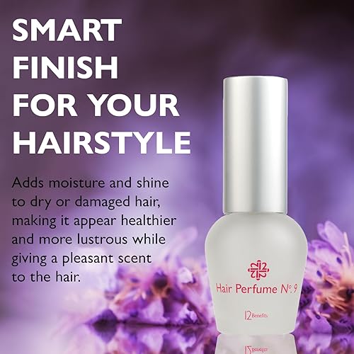 Miniatura 3 de 12 Benefits Perfume para el cabello No. 9  Natural con aceites vegetales puros  Bruma para el cabello de larga duración con violeta dulce y mango