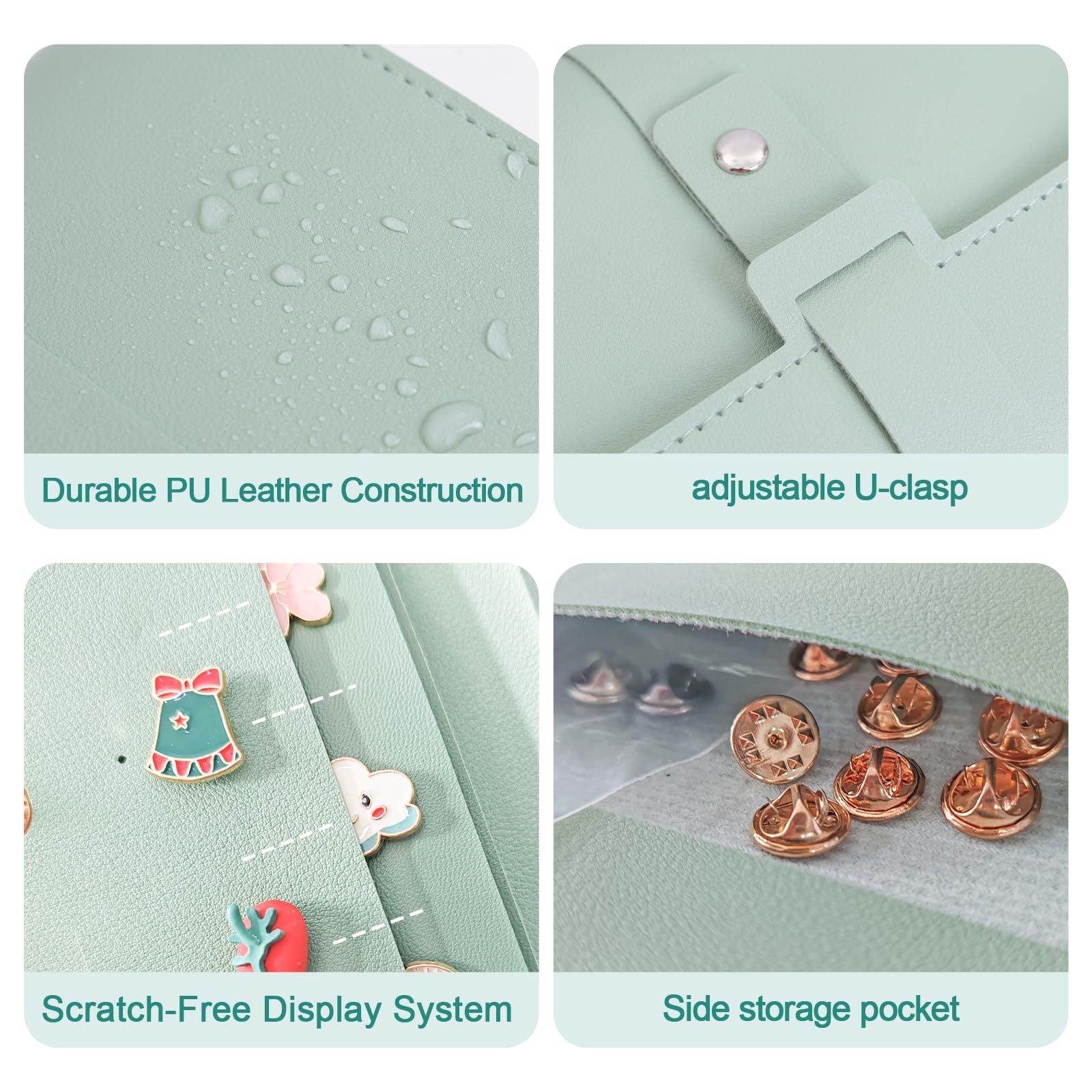 Amazon.com: Enamel Pin Display Book - 4 Page Leather Travel
