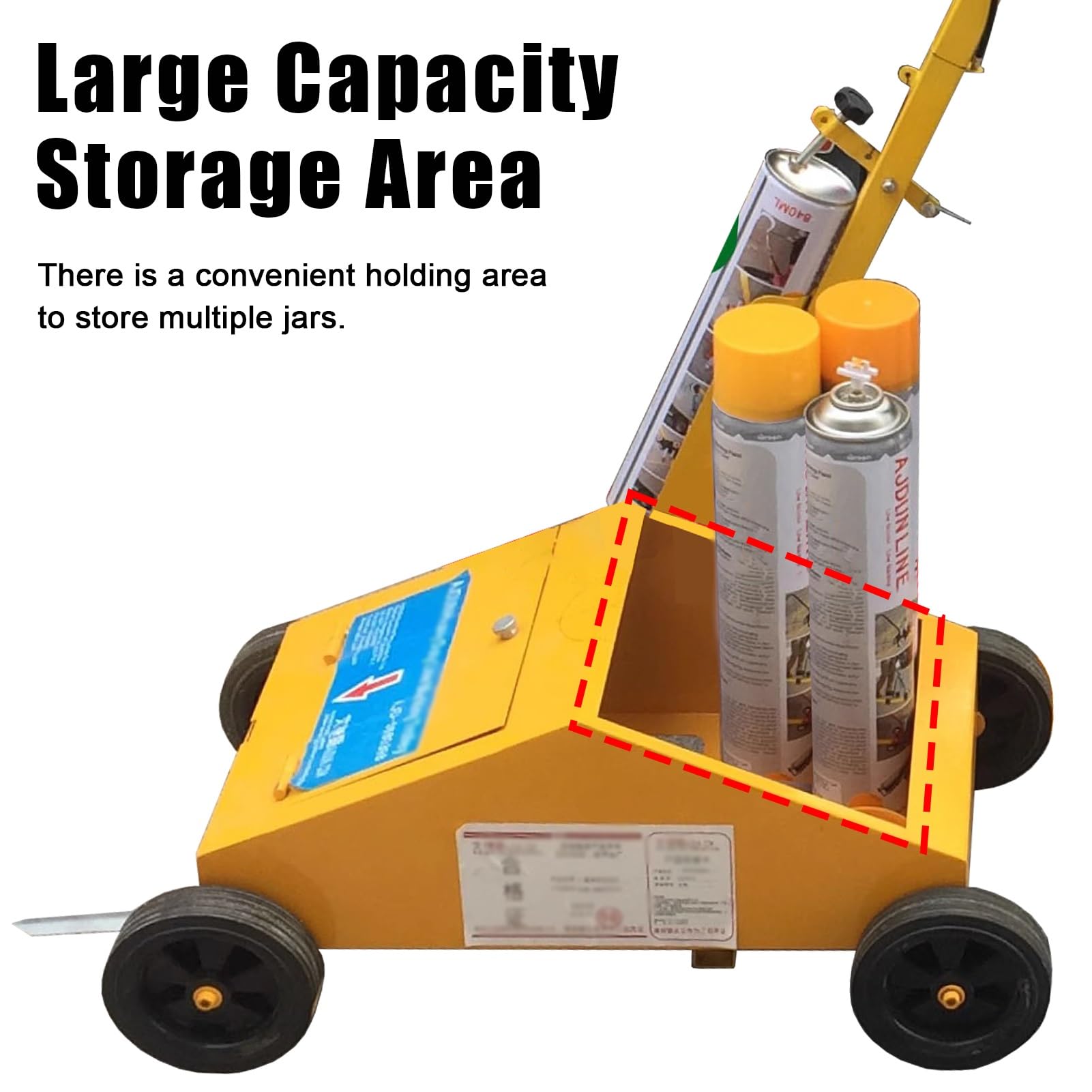 Maszyna do Znakowania Linii Maszyna do Znakowania Linii o Dużej Pojemności, Kompatybilna z Urządzeniem do Znakowania Linii Farbą w Sprayu, Wózek do Przemysłowego