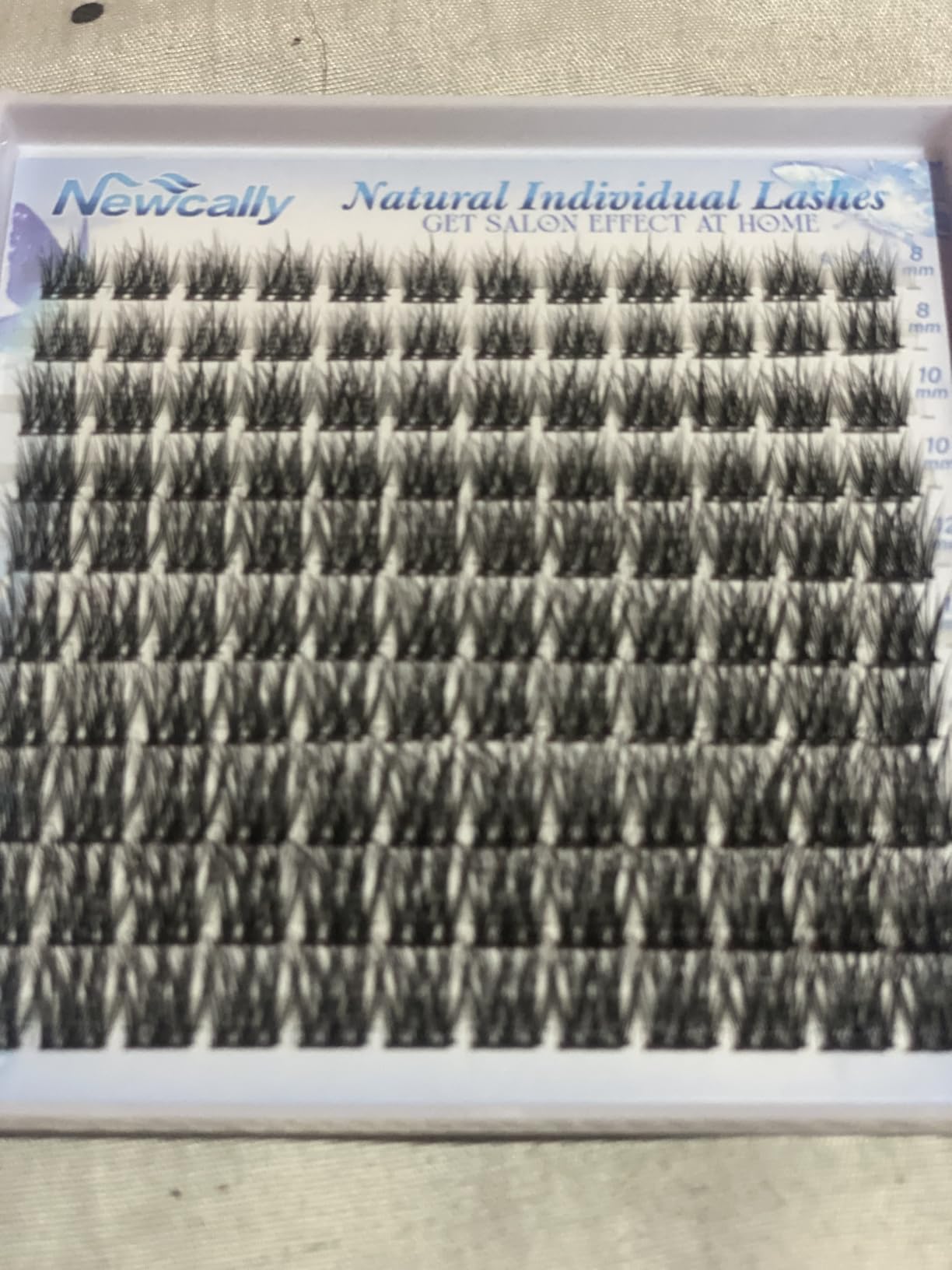 Newcally 8-14MM Natural Wispy Lash Clusters Short Eyelash Clusters Soft DIY Lash Extension CD-Curly 3D Look Individual Lashes Cluster Eyelash Extensions by Newcally