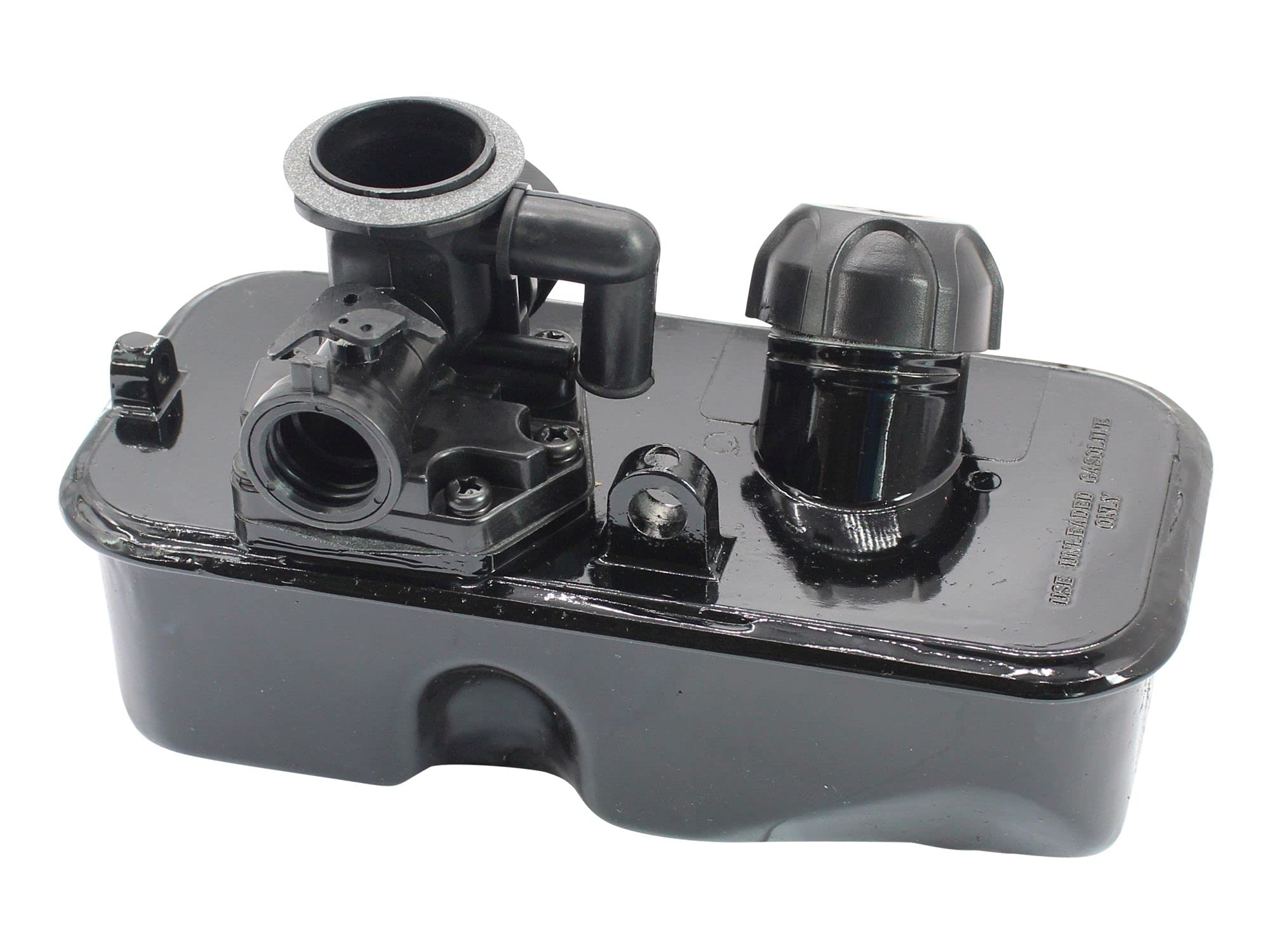 Secura Benzintank & Vergaser Set - passend für Briggs & Stratton Quattro 494406/498809 - Ersatz für Rasenmäher Motoren - inkl. Dichtungen - langlebig & passgenau