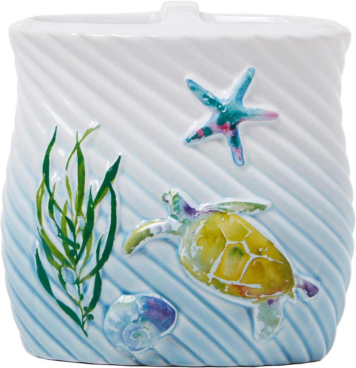 SKL Home Watercolor Ocean Toothbrush Holder, Multi
