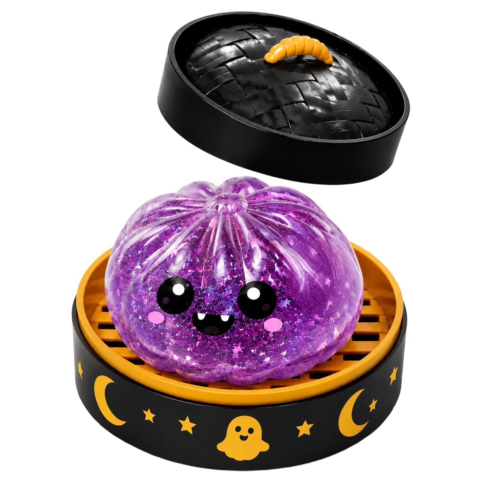 Halloween Spooky Ghost Dumpling, Dumplings Squish with Steamer Stress Balls Stress Relief Fidget Sensory for Holiday & Birthday Gifts Halloween decor â image 1
