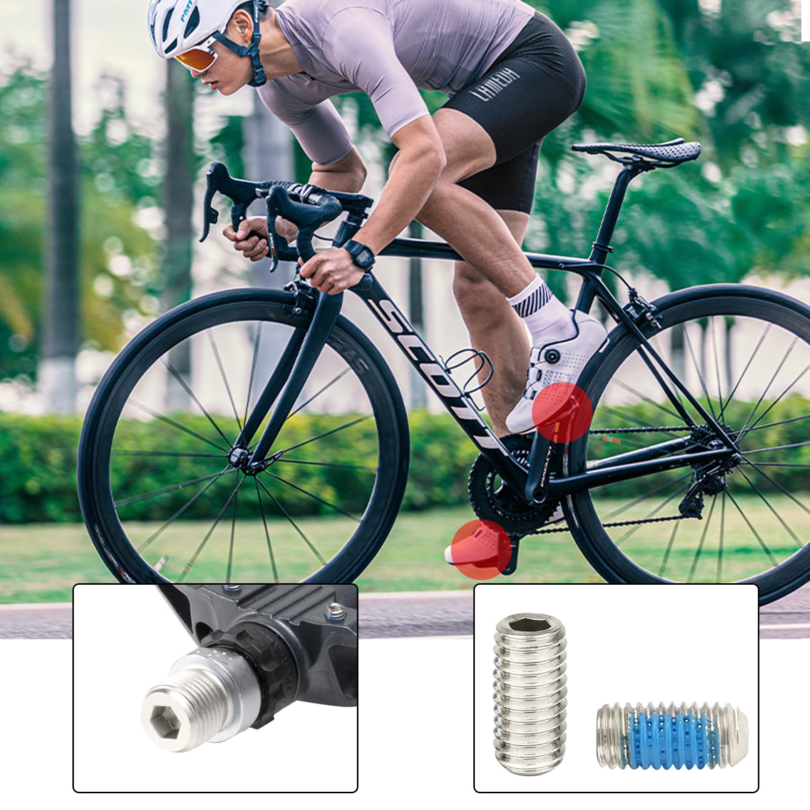 Amazon | 30個 8mm ステンレススチール フラットペダルピン