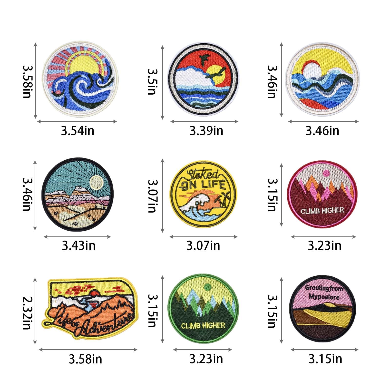 Set 9 Toppe Termoadesive Ricamate - Per Jeans, Giacche, Zaini E Abbigliamento - Foto 7