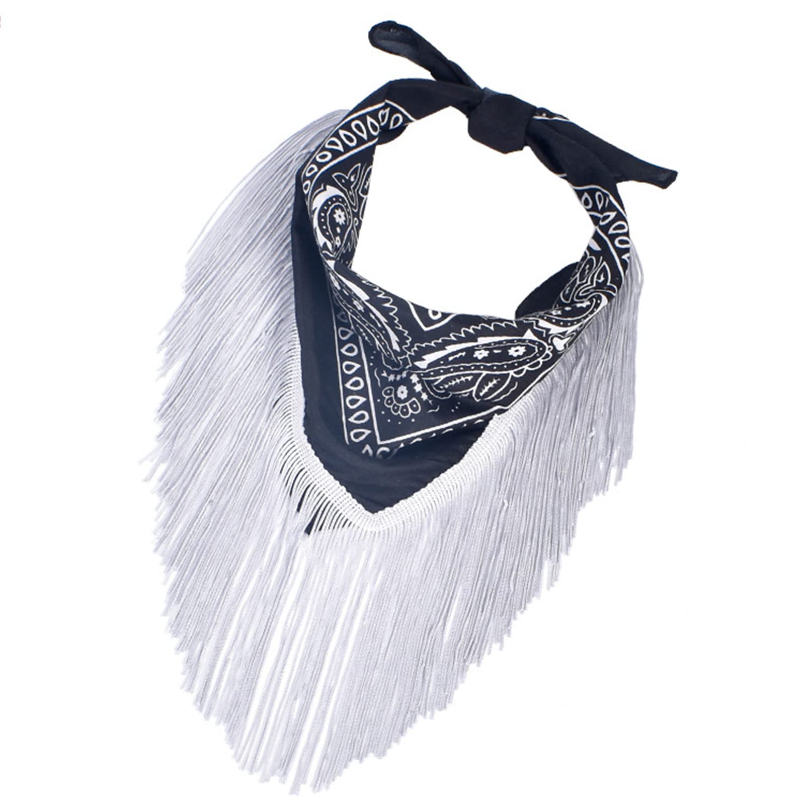 Pffiocix Cowgirl Bandanas Neckerchief Bandana Bachelorette Trim for Head Scarf Fashion Cowgirl Fringe Band Cowboy for Kids