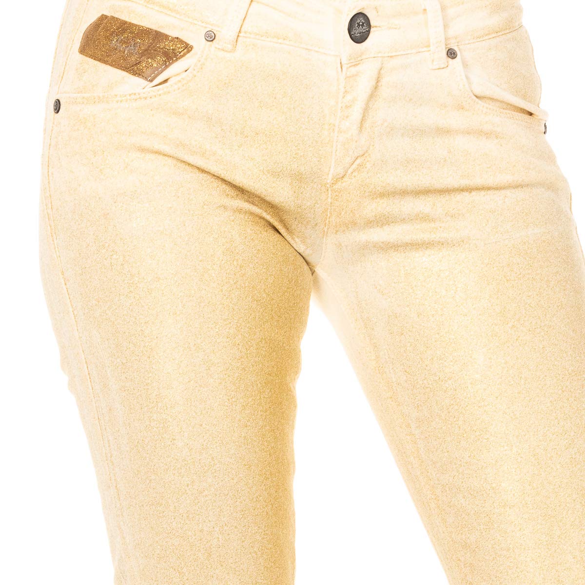 La Martina Pantalón Elástico Efecto Brillante HWT012 para Mujer