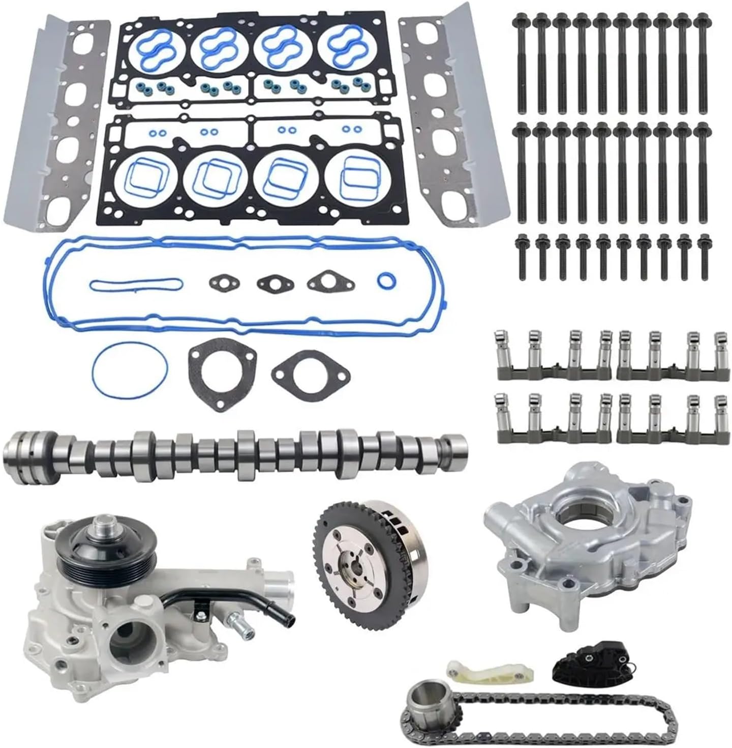 Camshaft Lifters MDS Rebuild Kit Replacement Compatible With Dodge Ram 1500 5.7L 09-15 Hemi 53021726AE 53021726BC 68060714AA 05038684AA