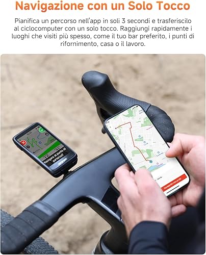 iGPSPORT BiNavi Bicycle Computer GPS Analysis Training Function Continuous Movement Detection 3.5 Inch Touch Screen Music Control and Action Camera, iClimb Pro, 35H - 6
