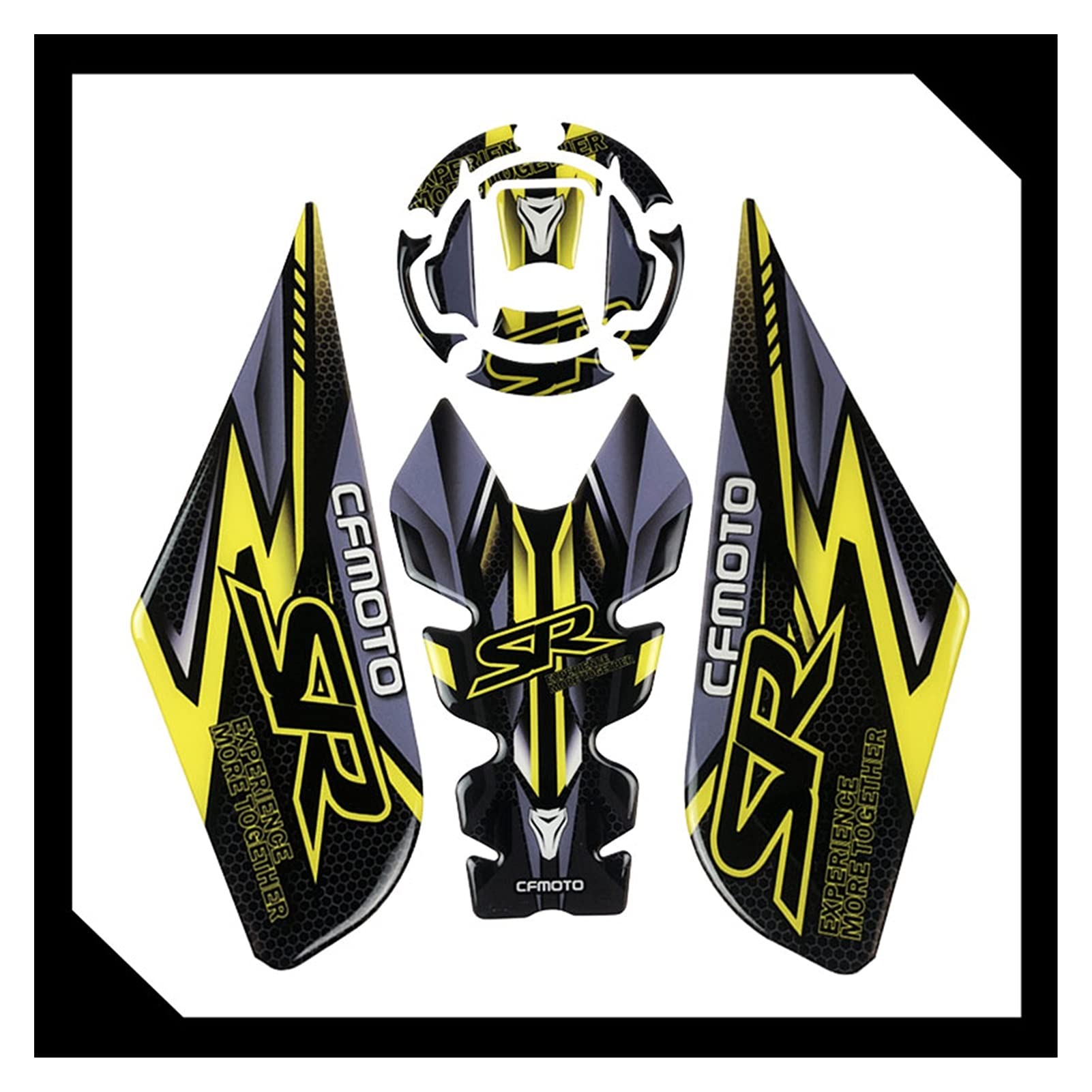 Motorcycle Tank Protector for GTR CFMOTO 250SR 300SR 3D Motorbike Protector Sticker Decals(3)