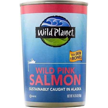 Wild Planet Wild Pink Salmon With Skin & Bones – 14.75 Oz